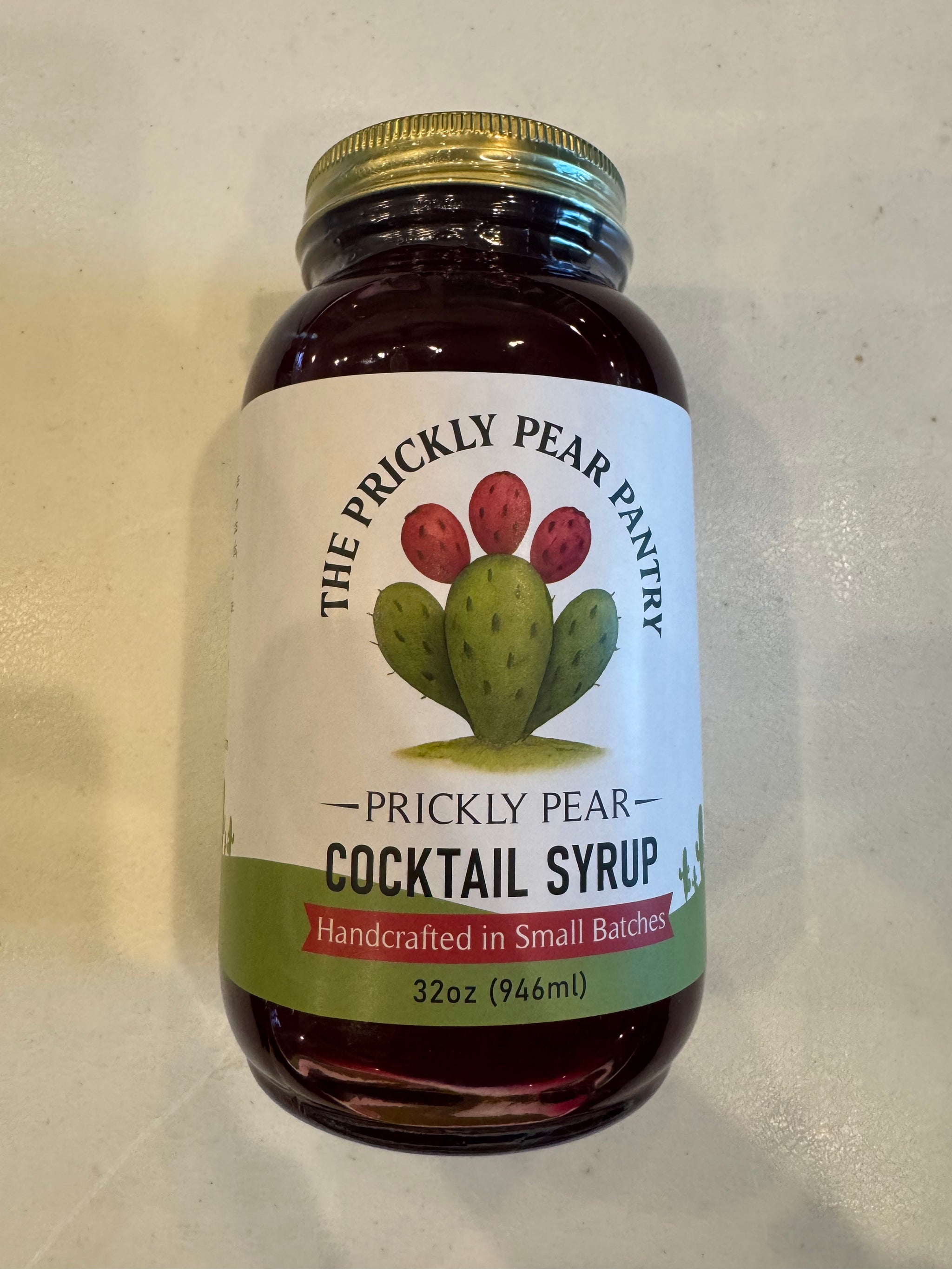 32oz Wild Prickly Pear Cactus Syrup